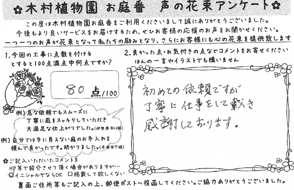 お客様の声（鈴木）183099