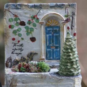 モルタル・ドア型　デザイン鉢WS