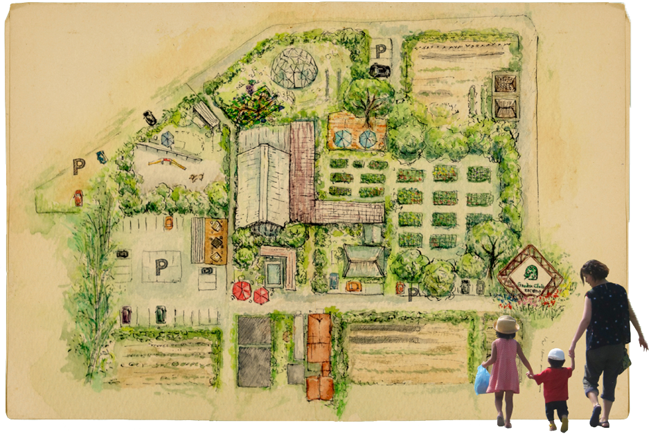 イラスト：木村植物園の地図