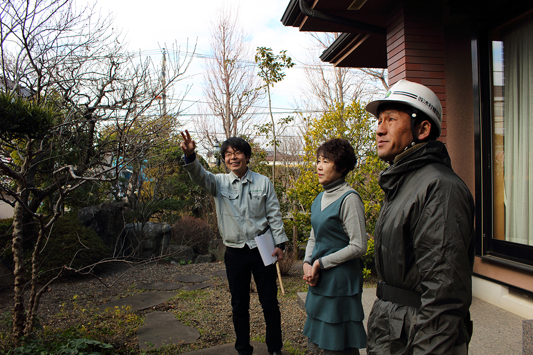 写真：工事着工前確認